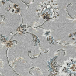 Abingdon Flooring Stainfree Wilton Floral Chartwell Silver