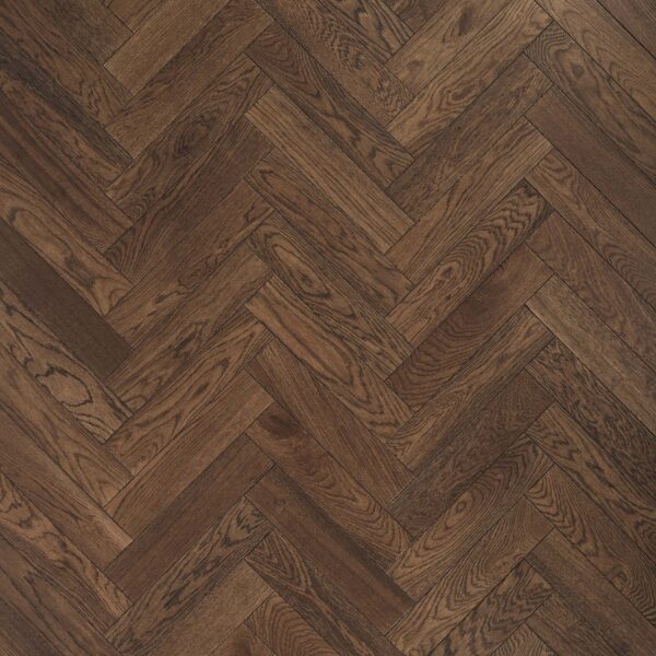 V4 Flooring Deco Parquet Herringbone ZB206 Tannery Brown