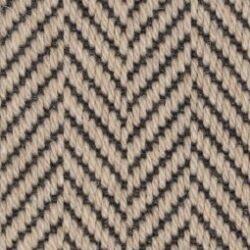 Fibre Flatweave Classic Fine Herringbone Parchment